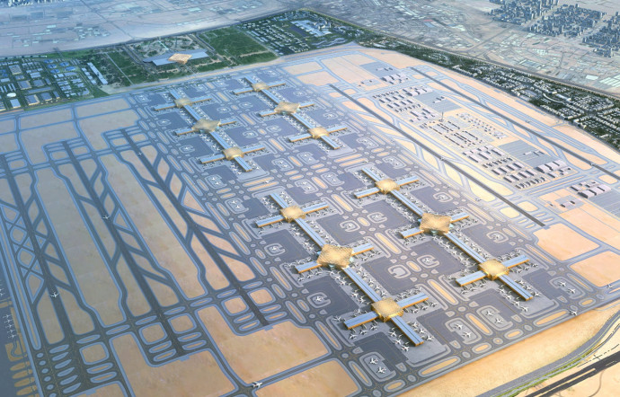 Le futur de l’Aéroport International de Dubaï passera par l’extension de son petit frère, le DWC Al Maktoum International Airport qui s’étalera dans le désert émirati pour prendre une forme étonnante… Ouverture prévue en 2023. Avant la fusion des deux aéroports reliés par un train aérien supersonique ? Rien n’est impossible à Dubaï…