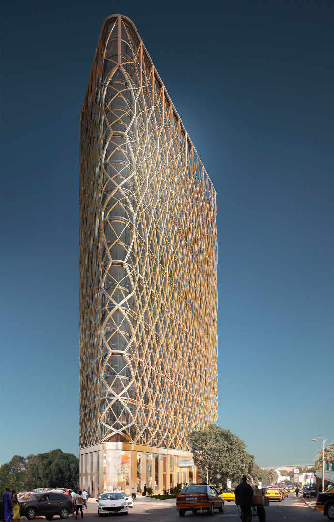 L’agence Wilmotte & Associés a été retenue pour édifier le premier gratte-ciel de Dakar, au Sénégal. Cette tour de 104 m accueillera 20 000 m2 de bureaux. Sa livraison est attendue pour 2020.