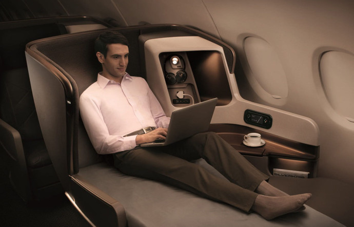 Business Class, Singapore Airlines.