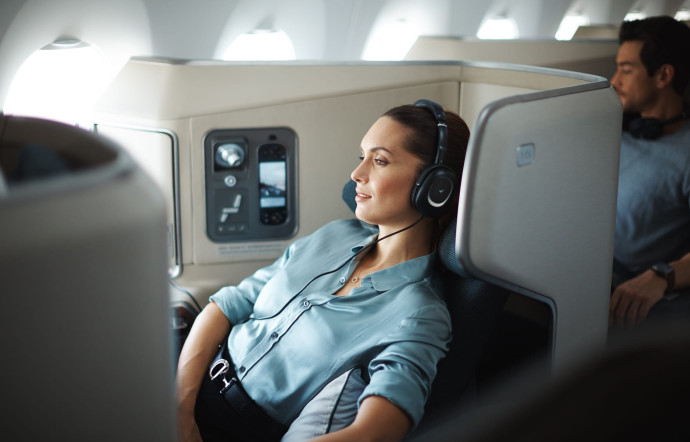 Business Class, A350-900, Cathay Pacific.