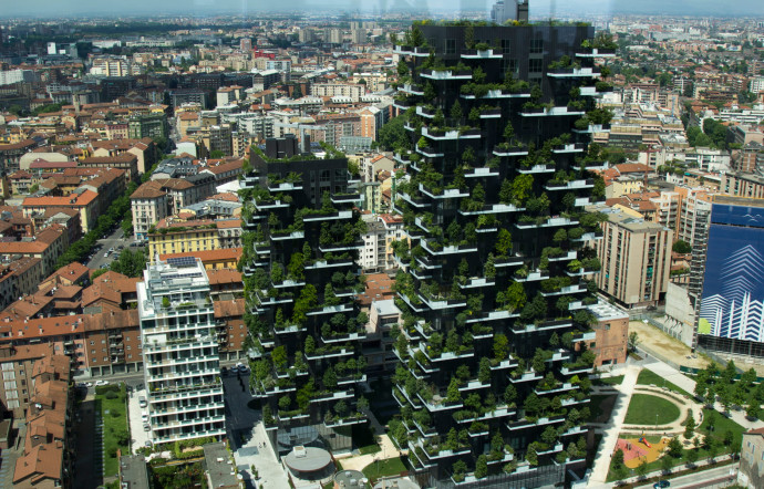 Le « Bosco Verticale » est un complexe architectural conçu par Stefano Boeri dans le quartier d’affaire de Porta Nuova à Milan.