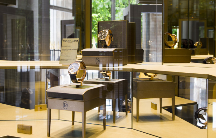 La boutique parisienne de l’horloger suisse Parmigiani Fleurier.