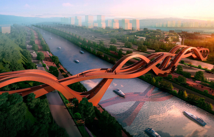 Pont Lucky Knot, à Changsha, en Chine