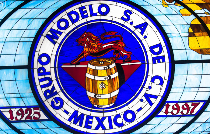 Le logo de Grupo Modelo, créé en 1925 et racheté en 2013 par Ab inBev.