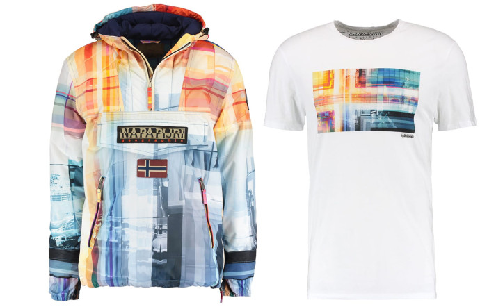 Rainorest Jacket (229,95 €) et t-shirt (43,95 €) en vente sur Zalando.