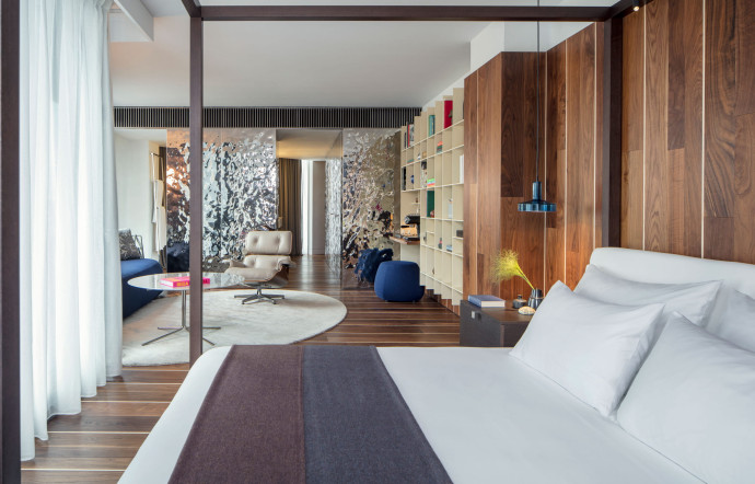 Les suites de l’hôtel Sir Joan d’Ibiza offrent un bel espace de vie.