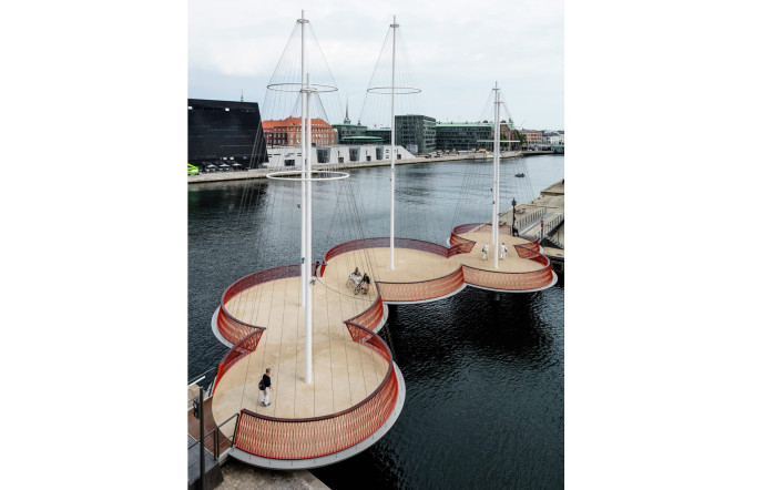 Le Circle Bridge à Copenhague, un drôle de pont imaginé par l’artiste islando-danois Olafur Eliasson.
