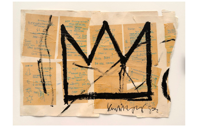 Art contemporain : Sans-Titre (Crown), Jean-Michel Basquiat, 1982.