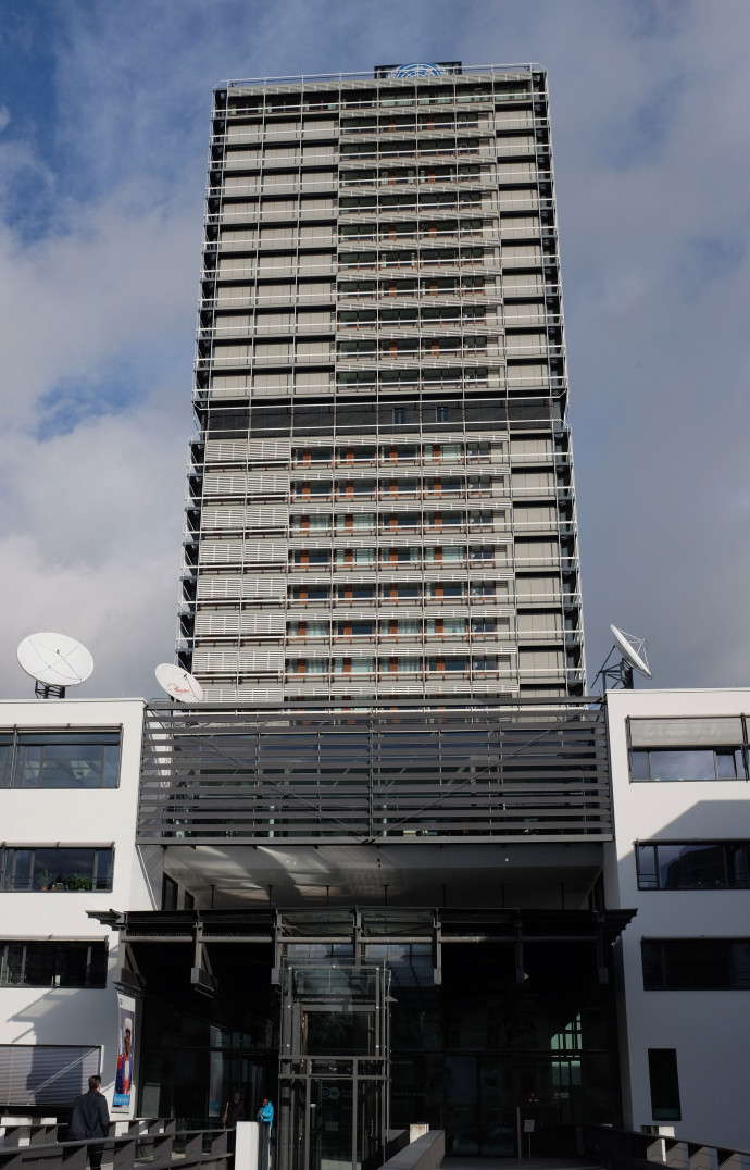 La tour occupée par l’ONU, ancien bâtiment dédié aux députés, Bonn.