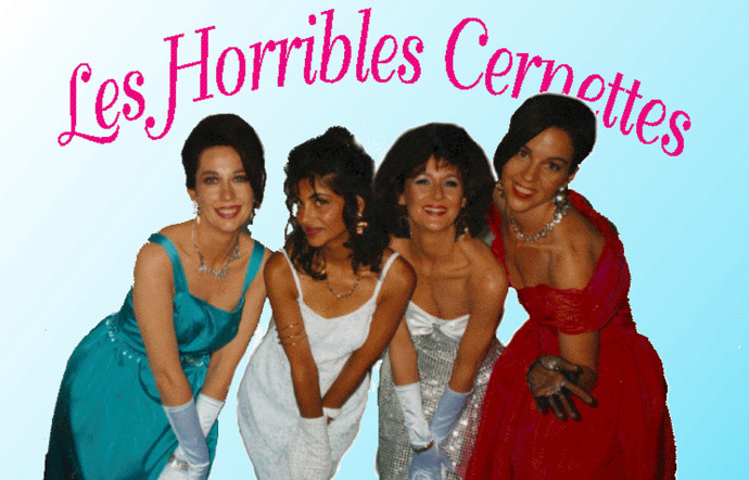 « Les horribles Cernettes » sont en réalité un groupe de musique composé de membres du laboratoire CERN. Cette photo fut la première téléchargée sur le Web.