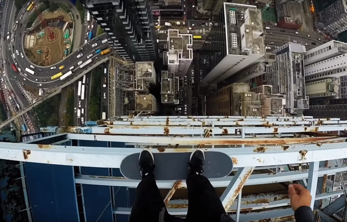 VIDEO : Du skate en haut d'un building