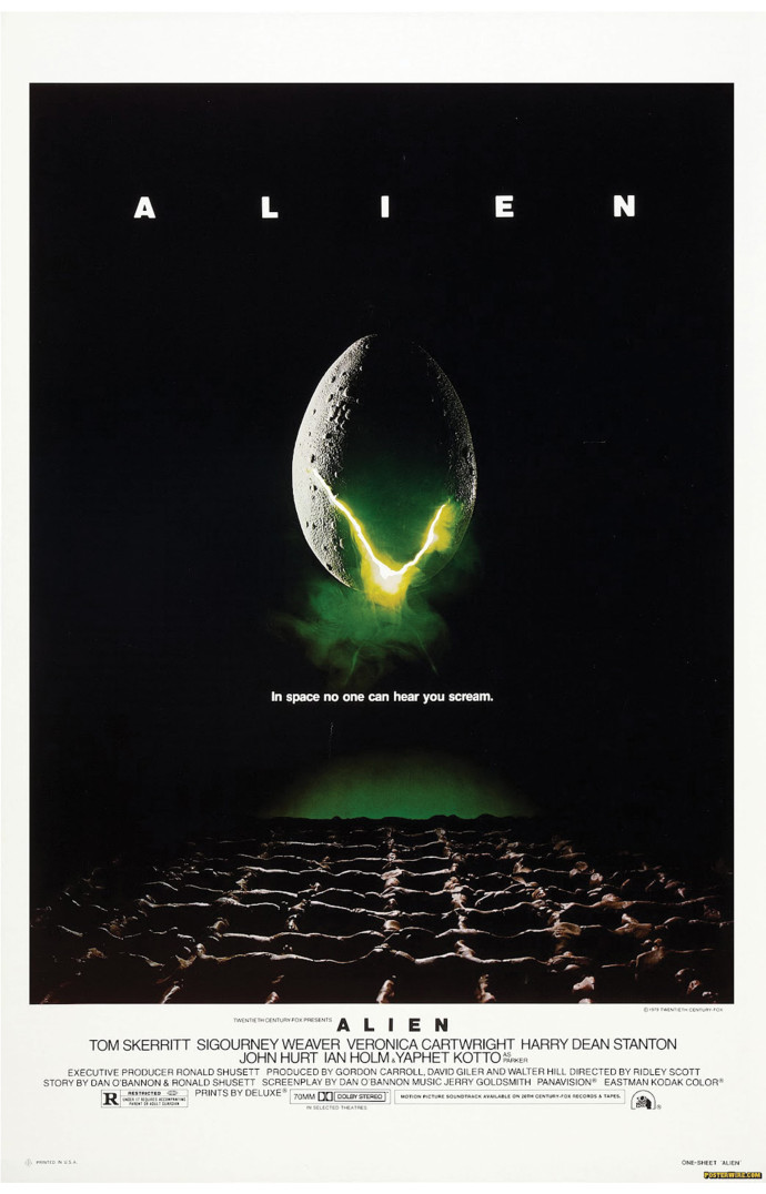 Alien le huitième passager, 1979, Ridley Scott