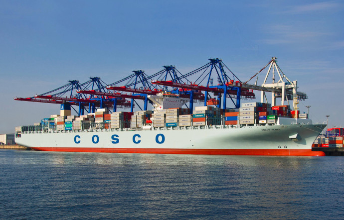 Avis de tempête pour le géant du transport maritime China Cosco Shipping Corporation.