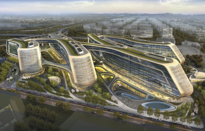 Le géant chinois de l’e-tourisme Ctrip s’est offert deux bâtiments du complexe Sky SOHO pour la somme de 400 M €. Il s’agit de la première oeuvre érigée à Shanghai par l’architecte Zaha Hadid.