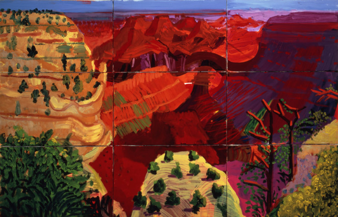 9 Canvas Study of the Grand Canyon 1998. Richard and Carolyn Dewey.