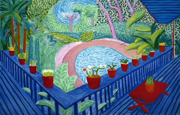 Garden with Blue Terrace, 2015. Private collection