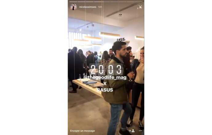 Capture d’écran de la « story » Instagram de Nicolas Simoes, influenceur aux 200 000 abonnés et fan de The Good Life.