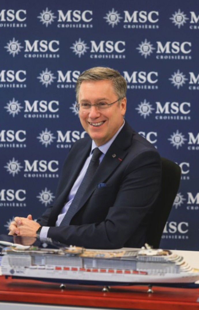 Patrick Pourbaix, directeur général de MSC Croisières pour la France, la Belgique et le Luxembourg.