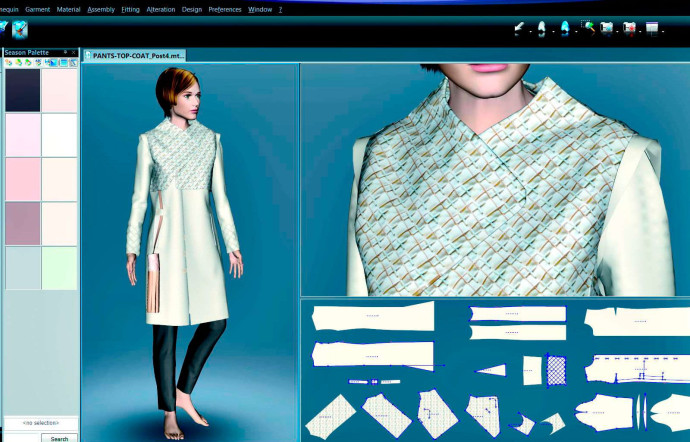 Modaris, logiciel de développement produit et de patronage pour l’industrie de la mode.