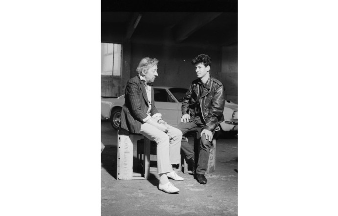 Serge Gainsbourg et Étienne Daho, 1987.