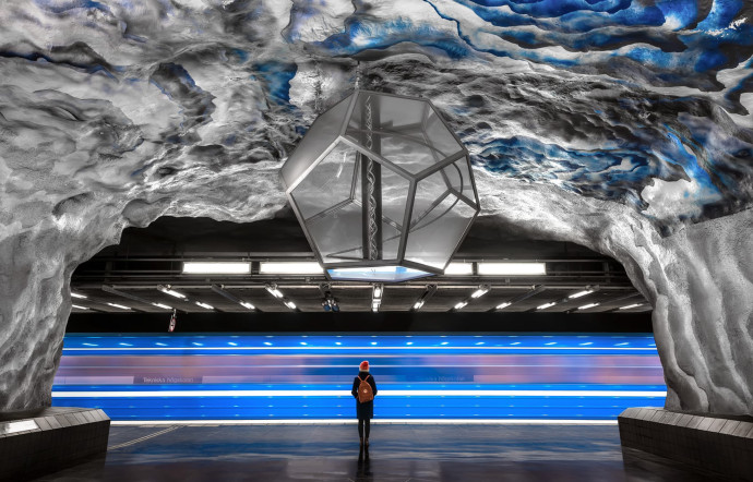Diaporama : l’extraordinaire métro de Stockholm vu par Conor MacNeill