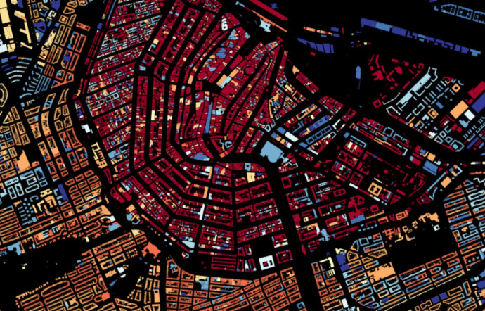Cartographie de la ville d’Amsterdam.
