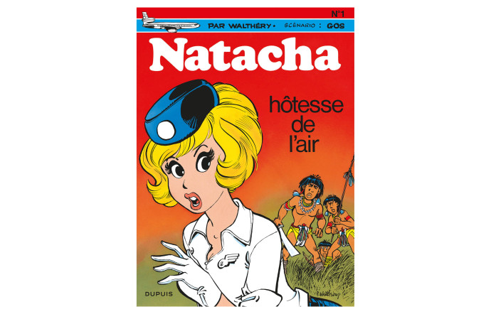 Natacha, hôtesse de l’air, Tome 1, Gos (scénariste) et Walthéry (dessinateur), Éditions Dupuis.