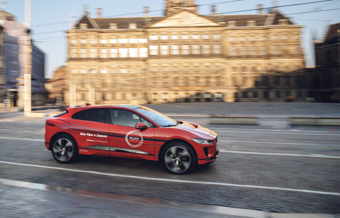 Amsterdam : Jaguar met le paquet pour la promo du SUV électrique I-Pace