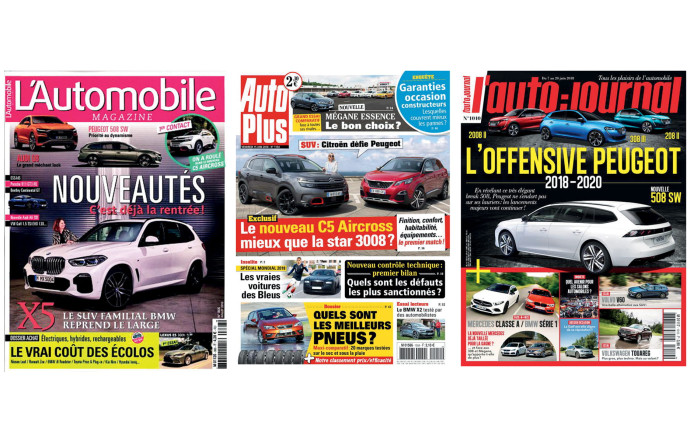 L’Automobile magazine, Auto Plus et L’Auto-journal (France).