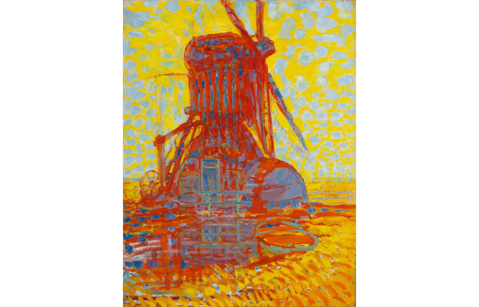 Moulin dans la clarté du soleil, Piet Mondrian, 1908.