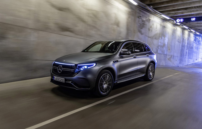 Voitures électriques, du concept à la réalité – Mercedes EQC 408 ch, 80 kWh, 400 km, à partir de 78 950 €.