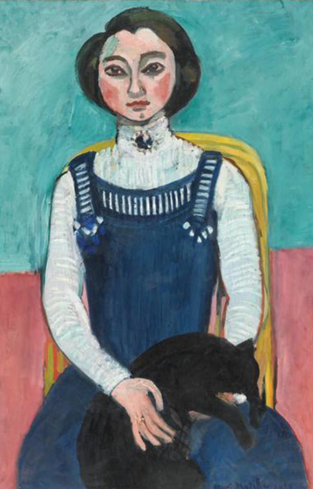 Henri Matisse, « Marguerite au chat noir », 1910