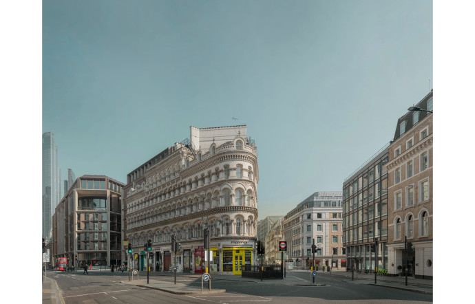 Queen Victoria Street, Londres, avril 2020.