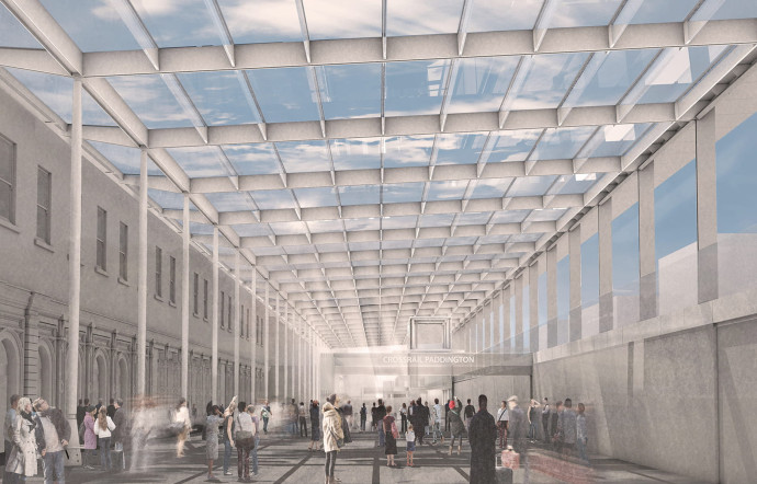 Les nouvelles stations du centre proposeront des installations artistiques. A Paddington, A Cloud index, de Spencer Finch, sera imprimée sur du verre, tel un paysage de nuages.
