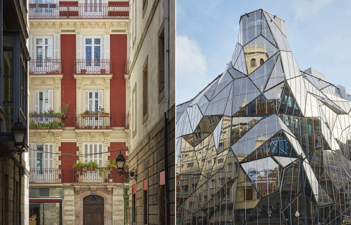 Le centre-ville mêle élégantes artères et édifices spectaculaires, à l’image de la façade polyédrique du siège du département basque de la santé, dessiné par Juan Coll-Barreu.