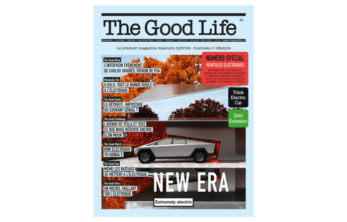 The Good Life 45, spécial véhicules électriques, en kiosque et sur The Good Concept Store le 1er octobre.