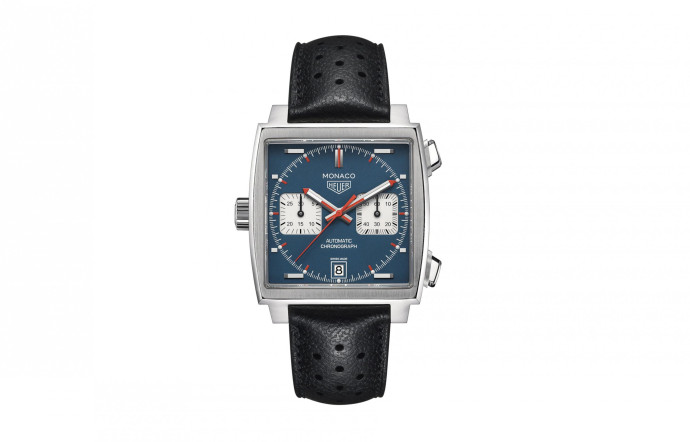 TAG Heuer, 5 200 €. – Shopping montres : bleu hypnotique