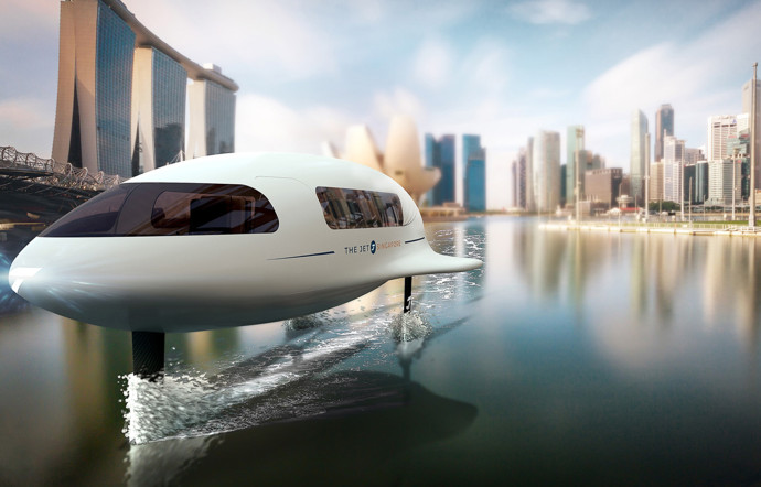 Une projection 3D de The Jet à Singapour. Pour transporter les clients du Marina Bay Sands ?