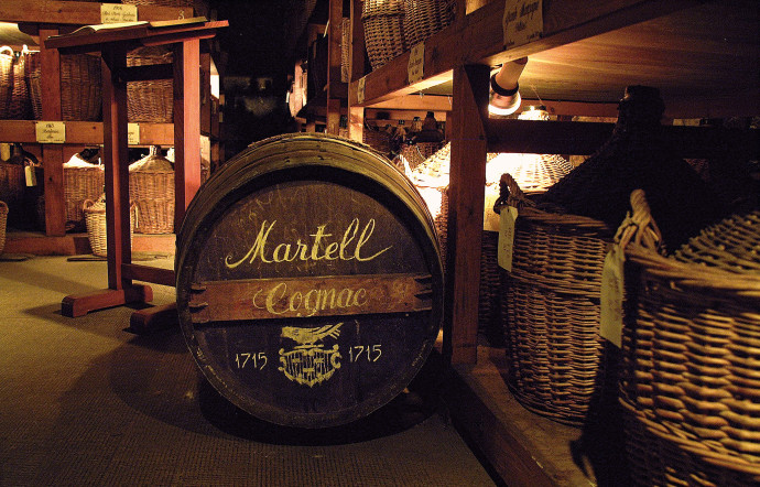La maison de Cognac Martell a été fondée en 1715.