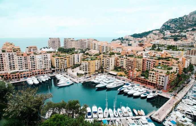Vue du port de Monaco.