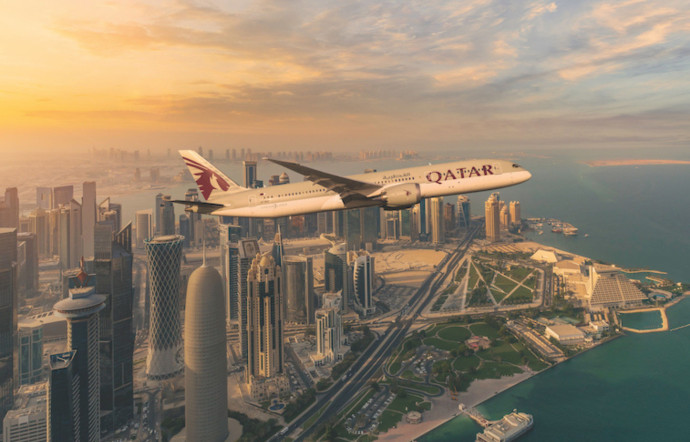 De passage en Arabie Saoudite, François Simon passe au peigne fin les services proposés par la compagnie aérienne Qatar Airways, 2024 - TGL
